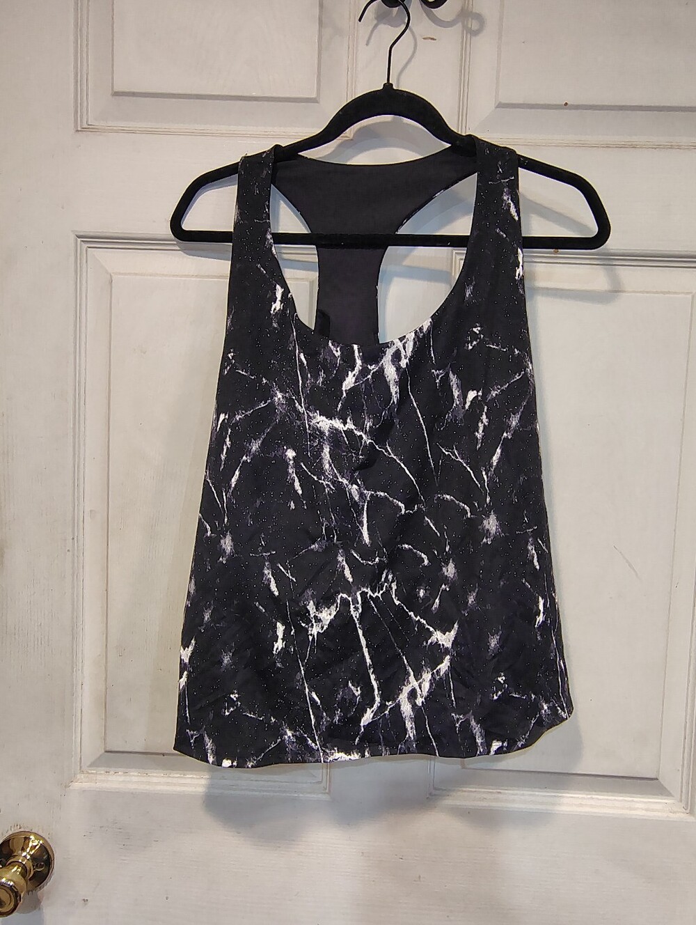 Old Navy Women's Size 3X Marble Crop Athletic Tank Top